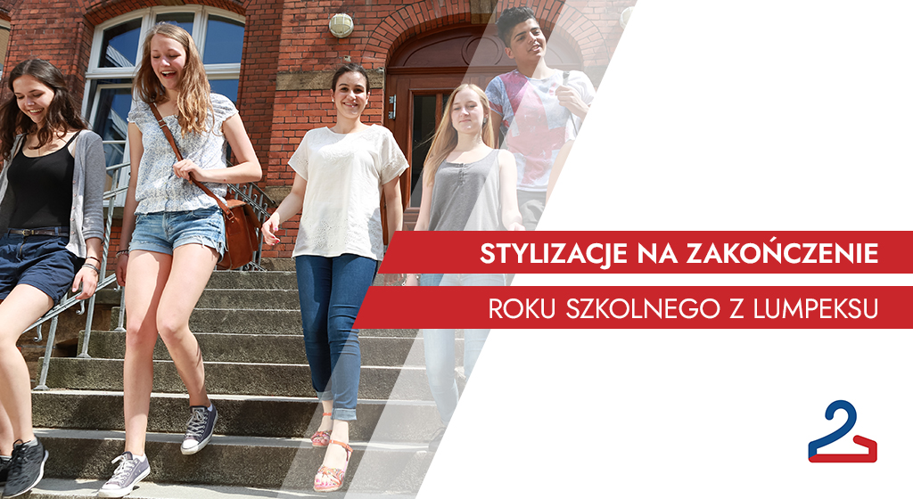 Stylizacje na zakończenie roku szkolnego z lumpeksu