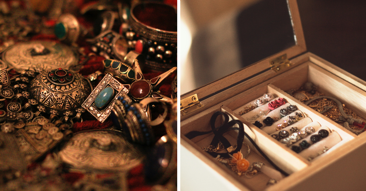 <img src="pomysly-na-prezenty-swiateczne.jpg"alt="Pomysły na prezenty świąteczne z drugiej ręki biżuteria vintage">